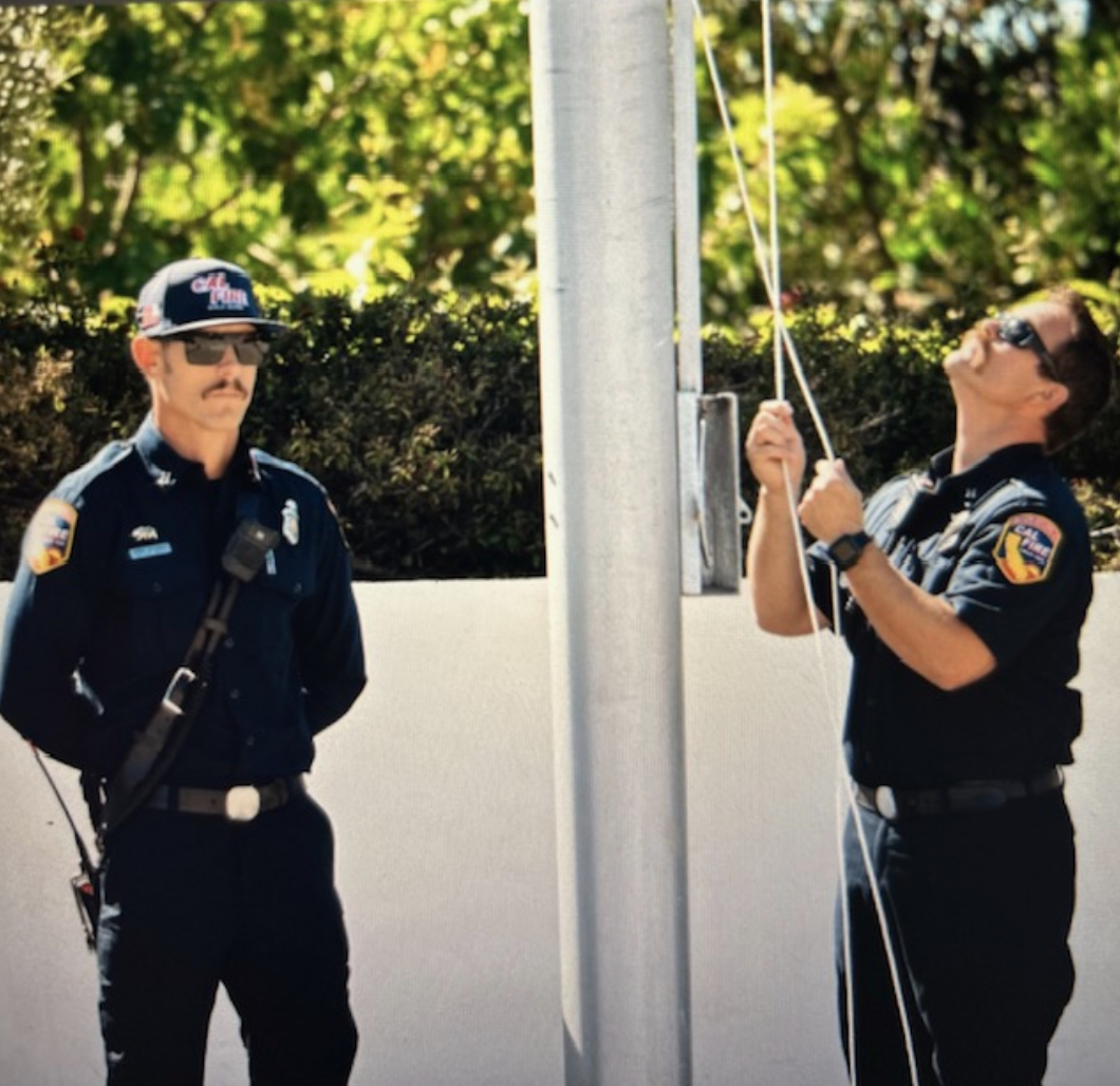 Cal Fire assists with Patriot’s Day Tribute on Sept. 11 at Cuesta College’s SLO campus. 